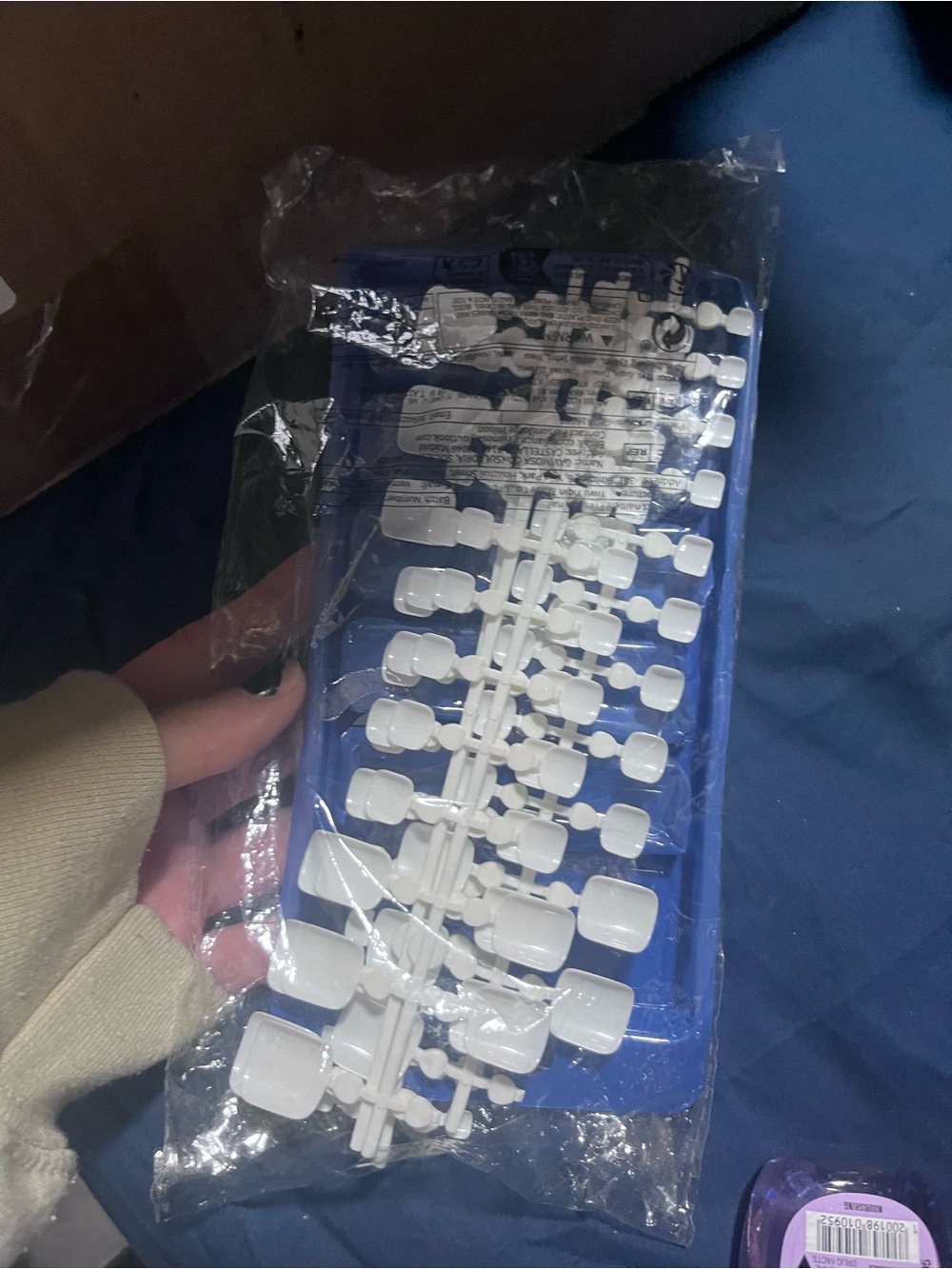 🕸️ (10 for $10) White Clip-On Fake Nail Tips Set for Cell Phone Accessories